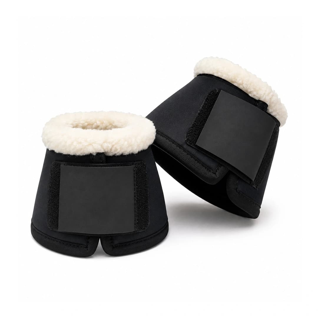 Black Fleece-Lined Bell Boots