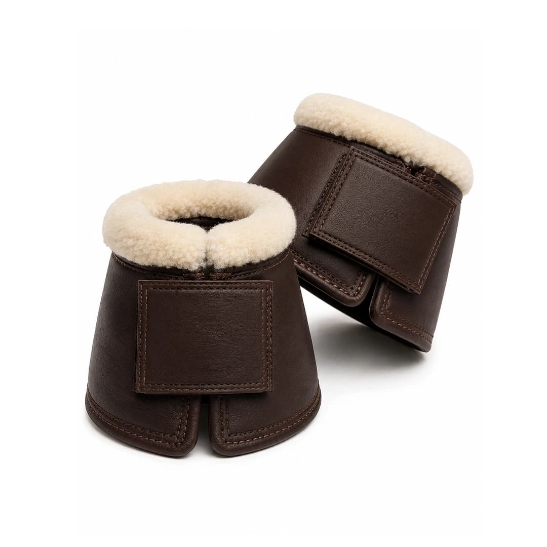 Brown Leather Bell Boots