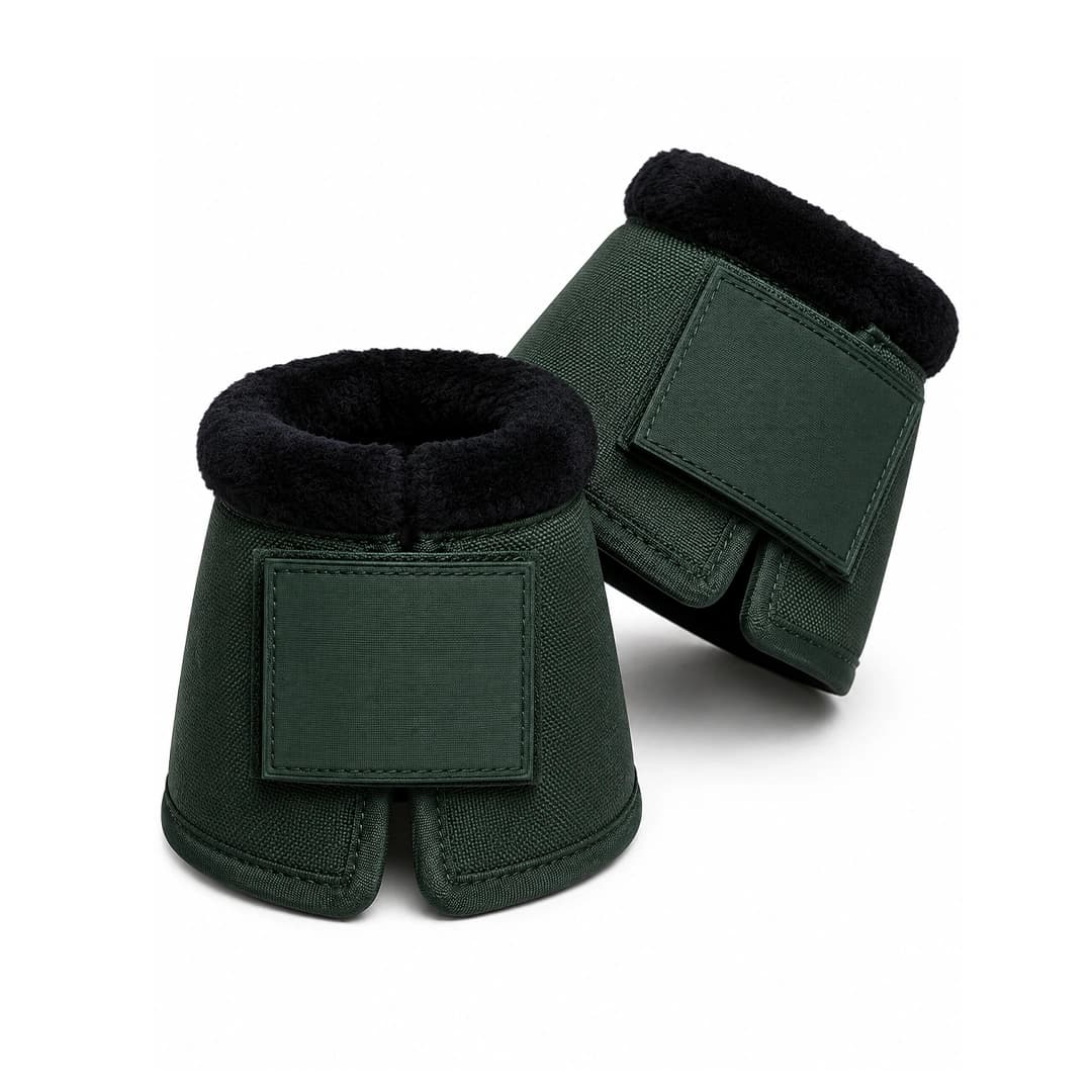 Forest Green Canvas Bell Boots