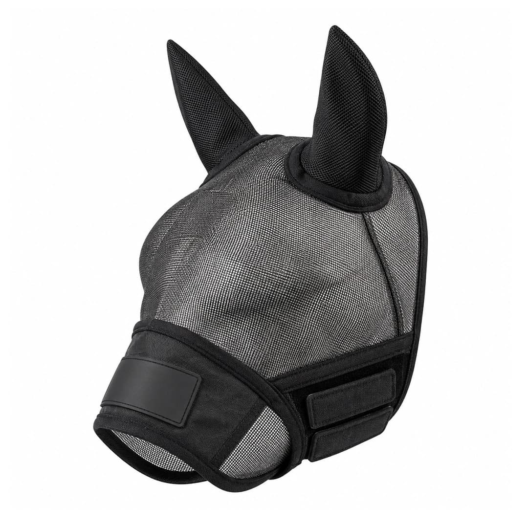 Black Full Mesh Fly Mask