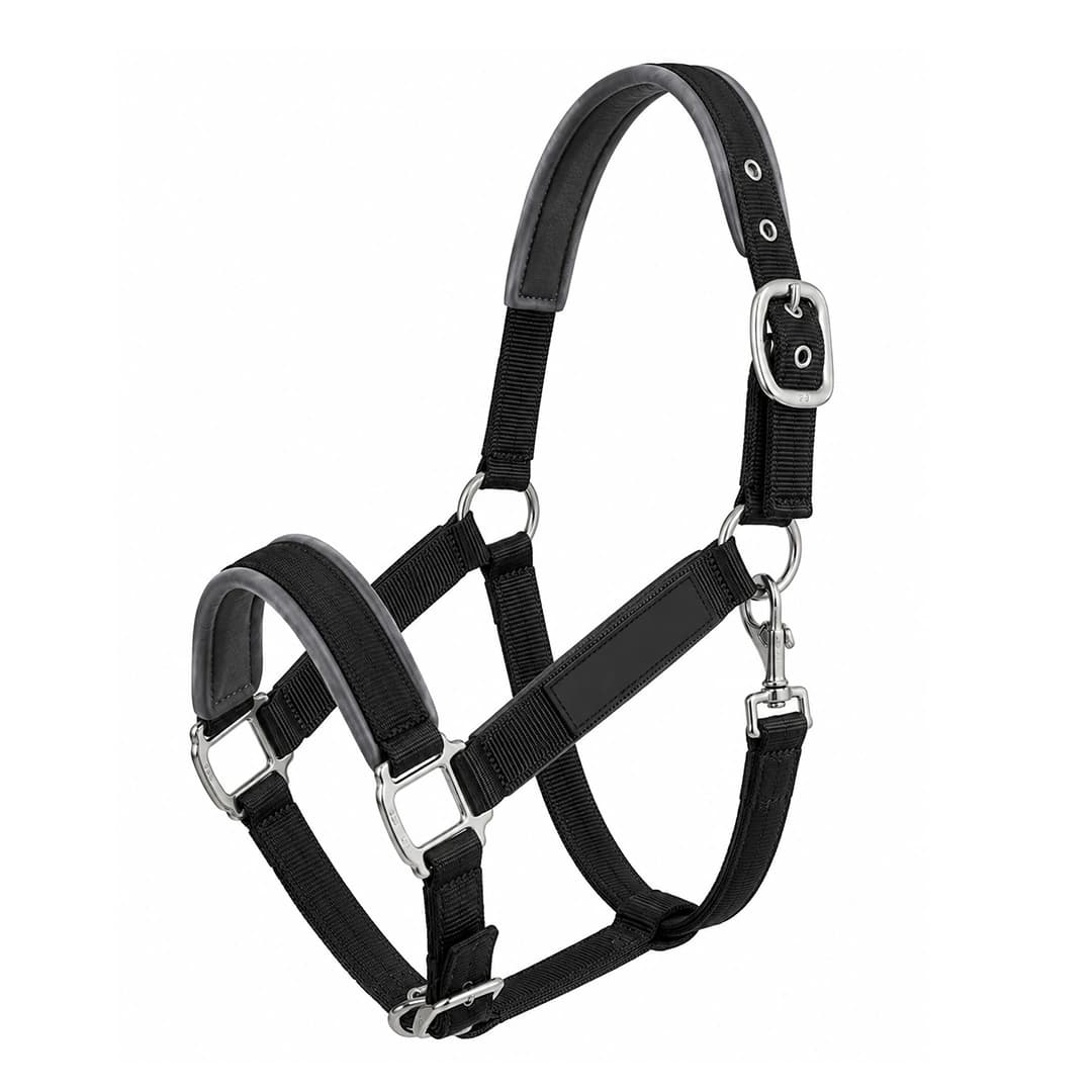 Black Padded Halter
