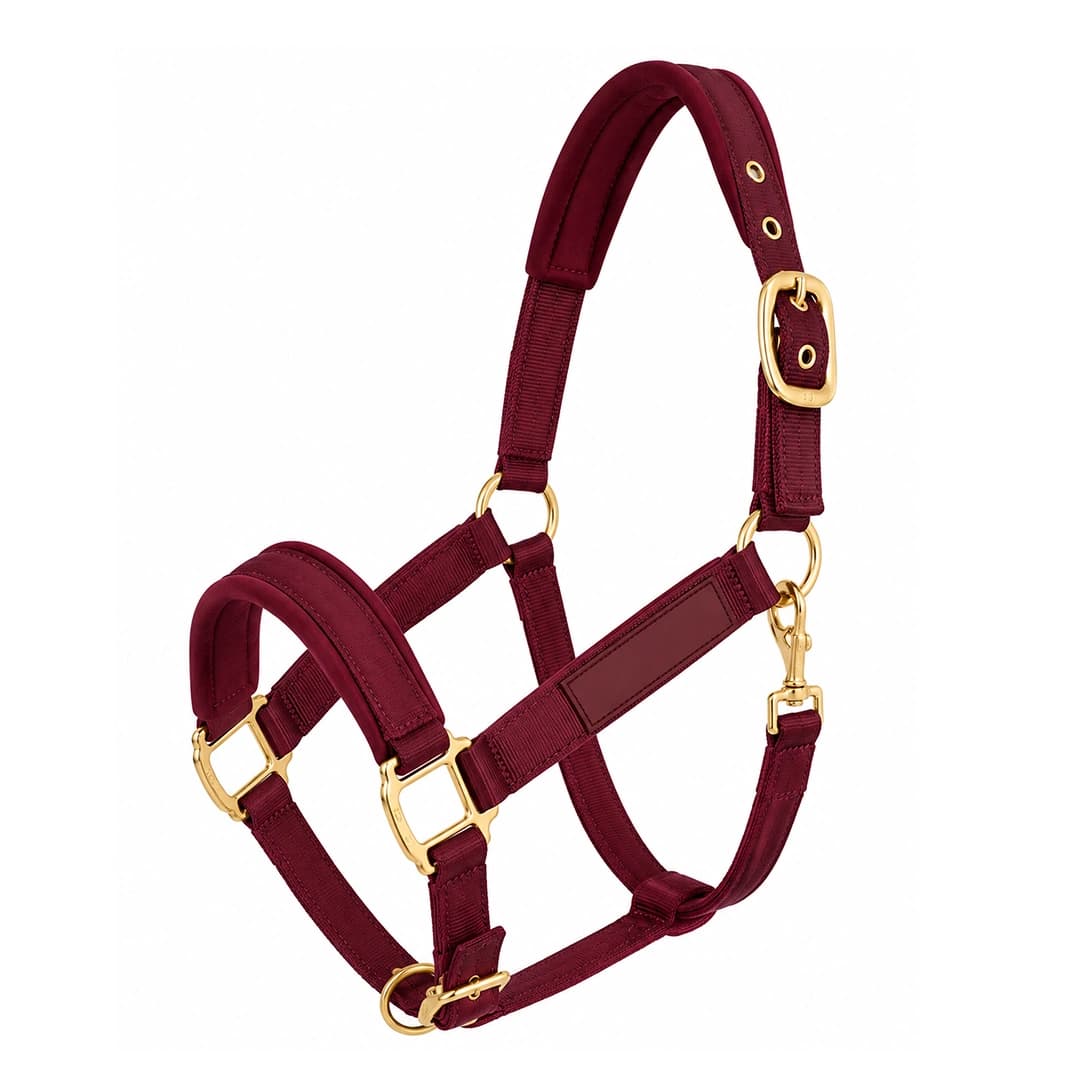 Burgundy Padded Halter
