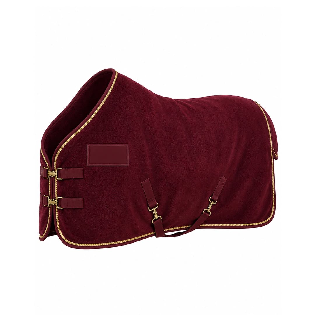 Burgundy Velvet Cooler Rug