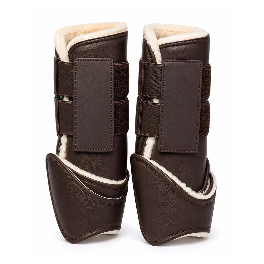 Brown Leather Sports Medicine Boots