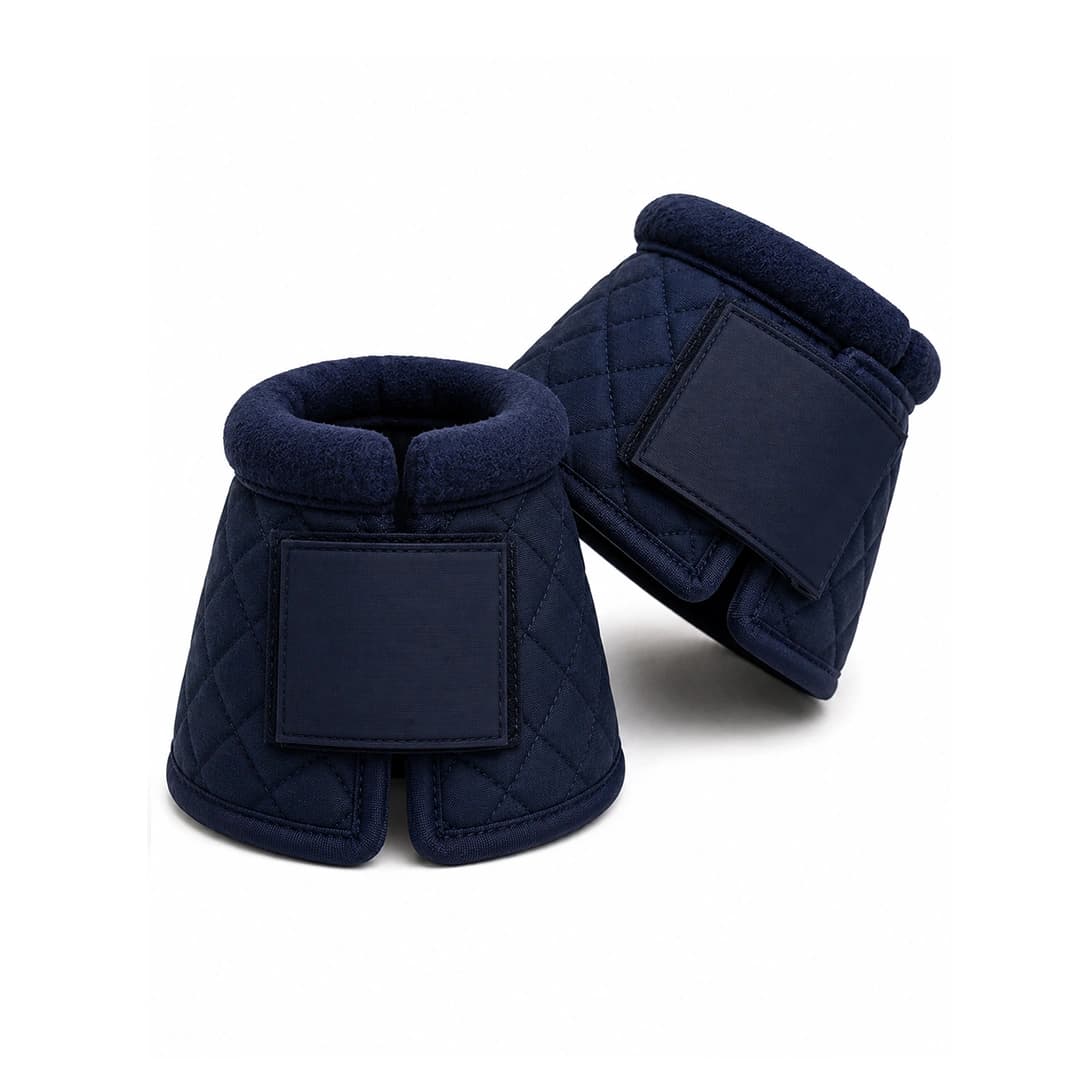 Bell Boots — Navy Quilted Bell Boots
